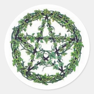 Adesivo Redondo Ivy Pentacle Sticker