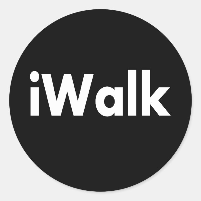 Adesivo Redondo iWALK (Frente)