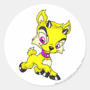 Adesivo Redondo Ixi amarelo