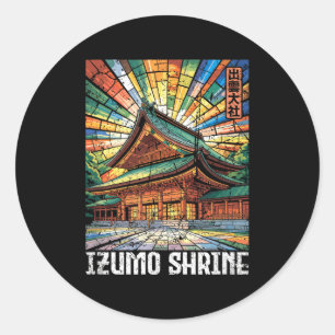 Adesivo Redondo Izumo Shrine Taisha Shimane Japão Kanji Anime Pres
