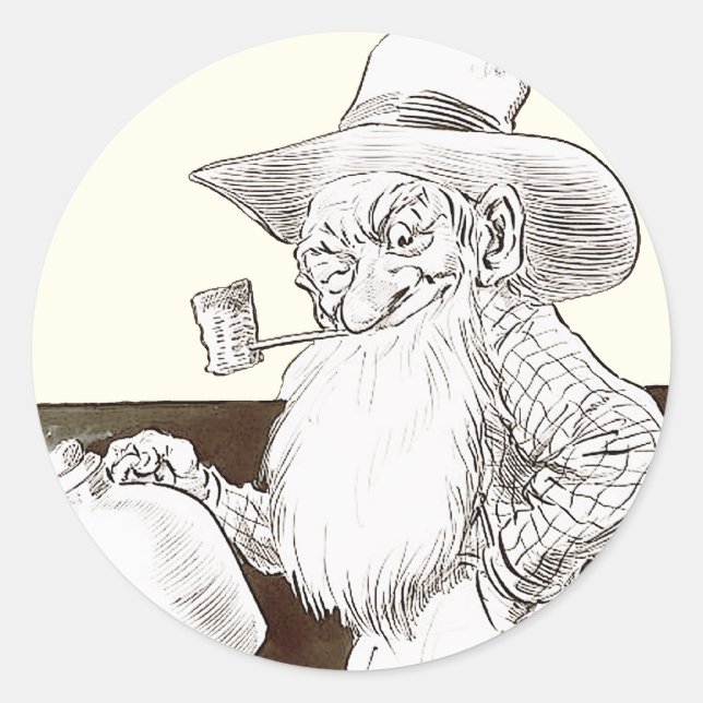 Adesivo Redondo J P Bernard Moonshiner (Sepia) (Frente)