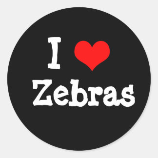 Adesivo Redondo J zebras love