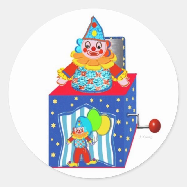 Adesivo Redondo Jack N the Box (Frente)