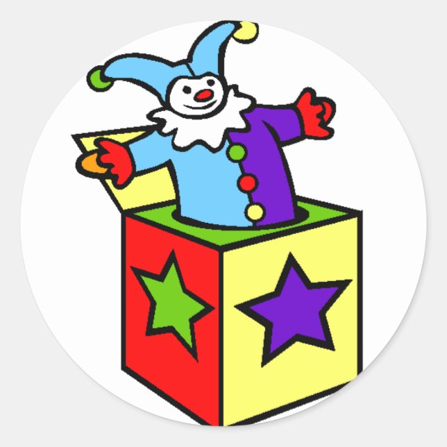 Adesivo Redondo Jack Na Caixa! (Frente)