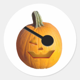 Adesivo Redondo Jack O' Lantern Pirate