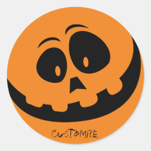 Adesivo Redondo Jack O'lantern Smile Thunder_Cove
