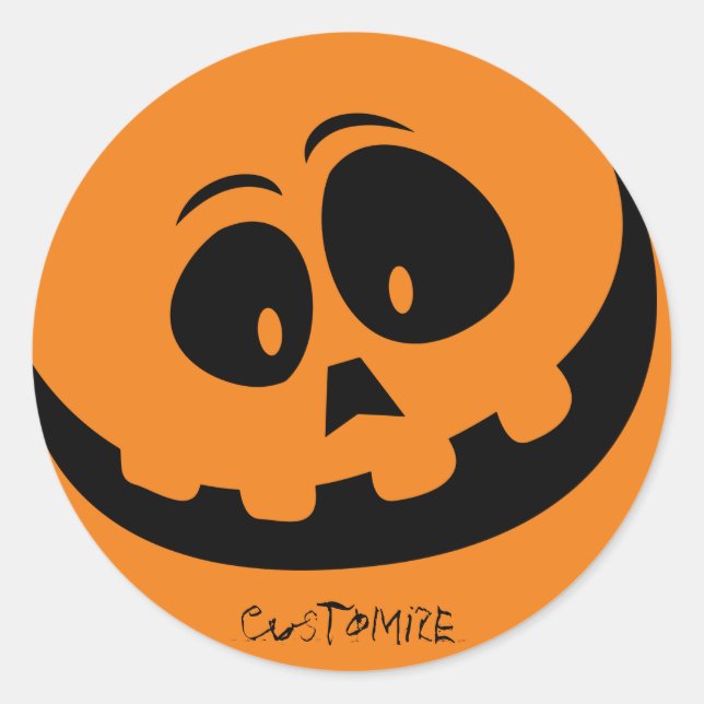 Adesivo Redondo Jack O'lantern Smile Thunder_Cove (Frente)