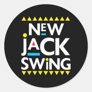 Adesivo Redondo Jack Swing R&b Hip Hop dos anos 90