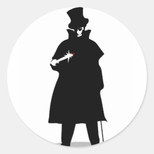 Adesivo Redondo Jack the Ripper