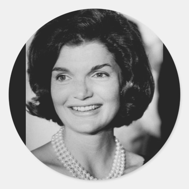 Adesivo Redondo Jackie Kennedy (Frente)