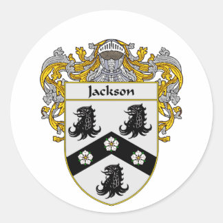 Adesivo Redondo Jackson Casaco de Braços (Mantled)