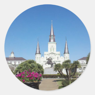 Adesivo Redondo Jackson Square, Nova Orleans