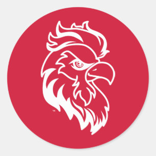 Adesivo Redondo Jacksonville State University Gamecocks Red Eagle