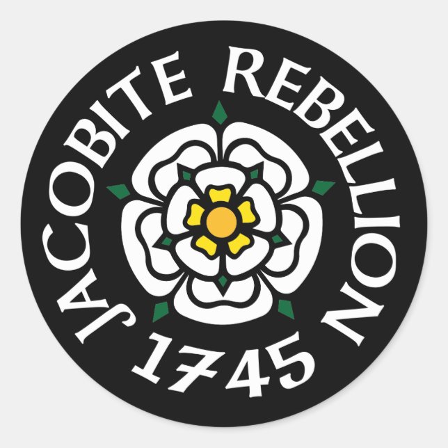 Adesivo Redondo Jacobite 1745 (Frente)