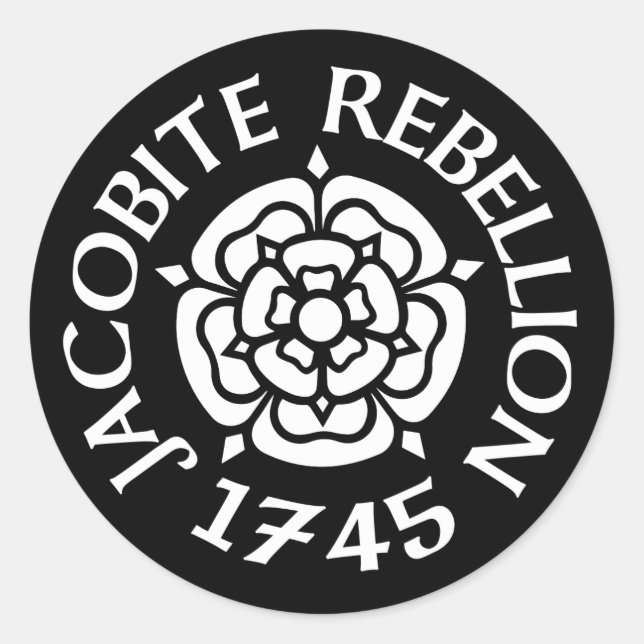 Adesivo Redondo Jacobite 1745 (Frente)