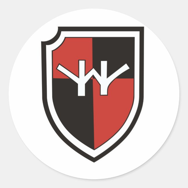 Adesivo Redondo Jagdgeschwader 6 Horst Wessel (Frente)