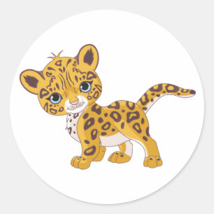 Adesivo Redondo Jaguar Cub Stickers