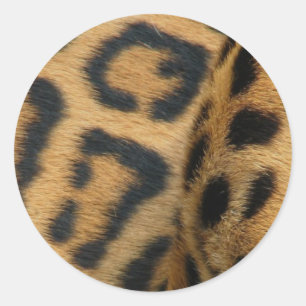 Adesivo Redondo Jaguar Pattern Stickers