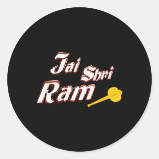 Adesivo Redondo Jai Shri Ram Gada