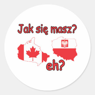 Adesivo Redondo Jak Sie Masz?