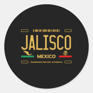 Adesivo Redondo Jalisco Mexico License Plate Aestic Jalisco