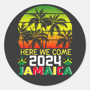 Adesivo Redondo Jamaica 2024