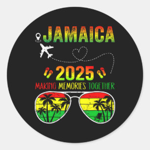 Adesivo Redondo Jamaica Family Reunion 2025 Memories Vacati (Reuni