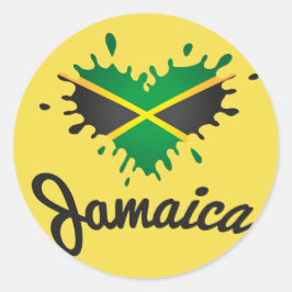 Adesivo Redondo Jamaica Flag Islândia - Proud Jamaicans bordador -
