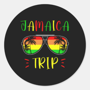 Adesivo Redondo Jamaica Trip 2023 2024 Viagem Jamaican Vacation he