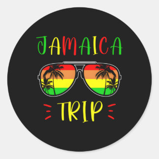Adesivo Redondo Jamaica Trip 2023 2024 Viagem Jamaican Vacation he
