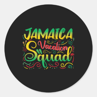 Adesivo Redondo Jamaica Vacation Squad 2025 Outfit Matching Family