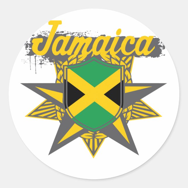 Adesivo Redondo jamaicastar (Frente)