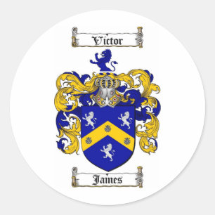 ADESIVO REDONDO JAMES FAMILY CREST - JAMES CASACO ARMS
