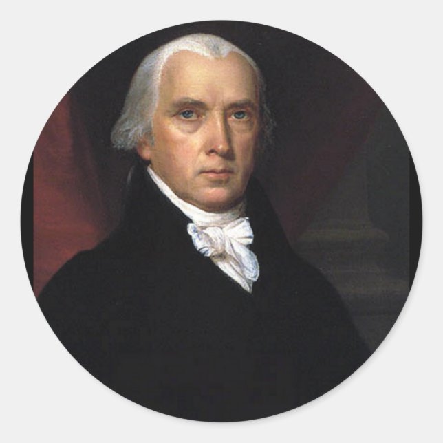 Adesivo Redondo James Madison (Frente)