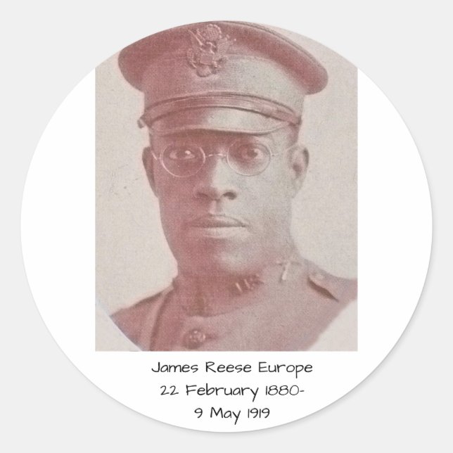 Adesivo Redondo James Reese Europa (Frente)