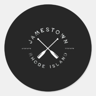 Adesivo Redondo Jamestown Rhode Island Ri