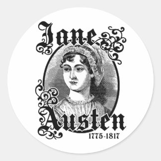Adesivo Redondo Jane Austen