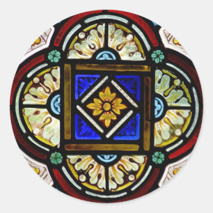 Adesivo Redondo Janela de vitral