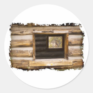 Adesivo Redondo Janela Por Cima e Através da Cabina