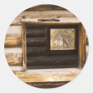 Adesivo Redondo Janela Por Cima e Através da Cabina