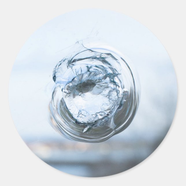 Adesivo Redondo Janelas quebradas (Frente)