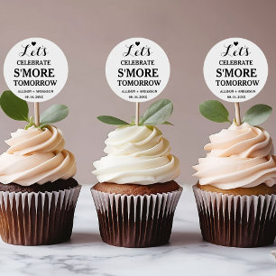 Adesivo Redondo Jantar de Rehearsal Vamos celebrar ainda mais Amor