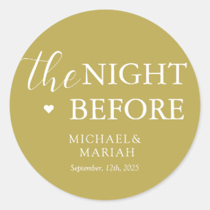 Adesivo Redondo Jantar Simples e Elegante na Véspera do Ensaio 