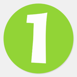 Adesivo Redondo Janz tem um grande bastão verde redondo