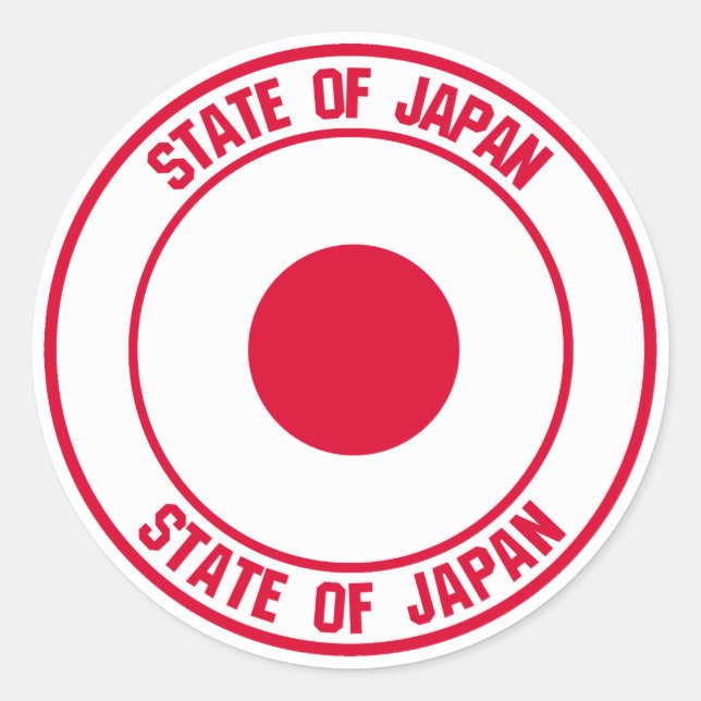Adesivo Redondo Japan Round Emblem (Frente)