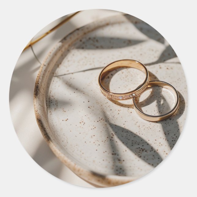 Adesivo Redondo Japandi wedding (Frente)