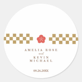 Adesivo Redondo Japanese Touch Bridal