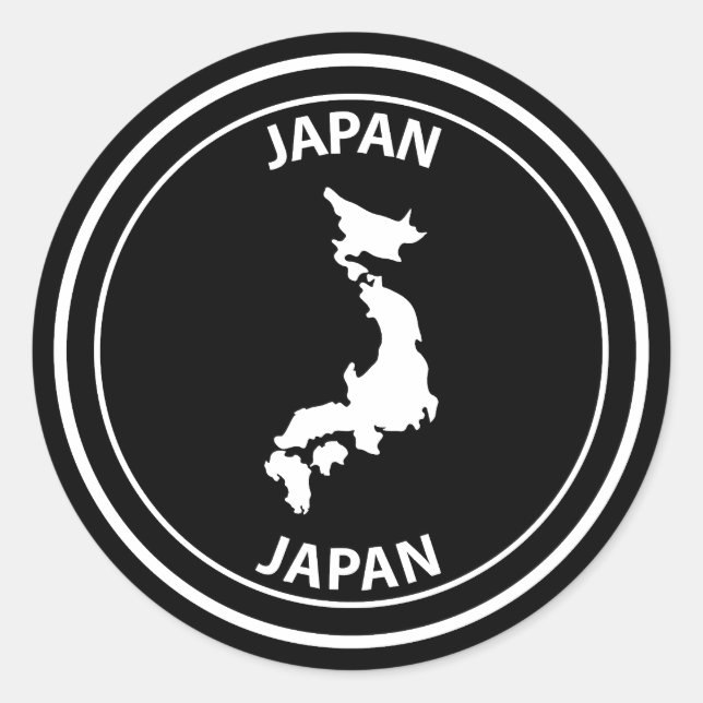 Adesivo Redondo Japão (Frente)