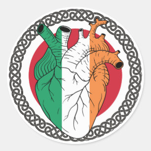 Adesivo Redondo Japão - Dia dos Patrícios - Irlanda