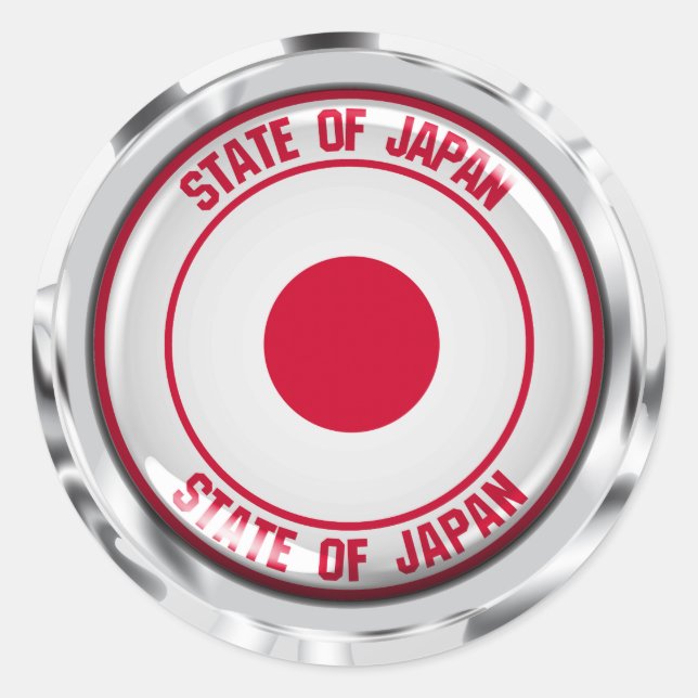 Adesivo Redondo Japão Round Emblem (Frente)